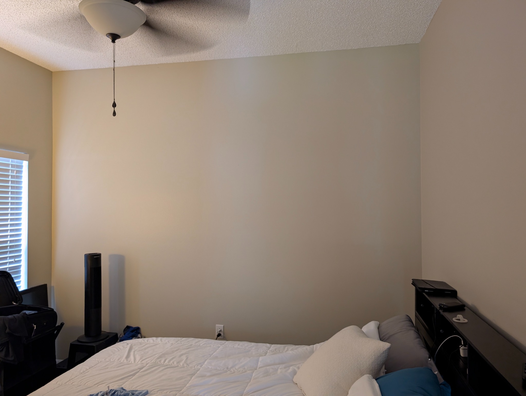 Painted guest-room wall